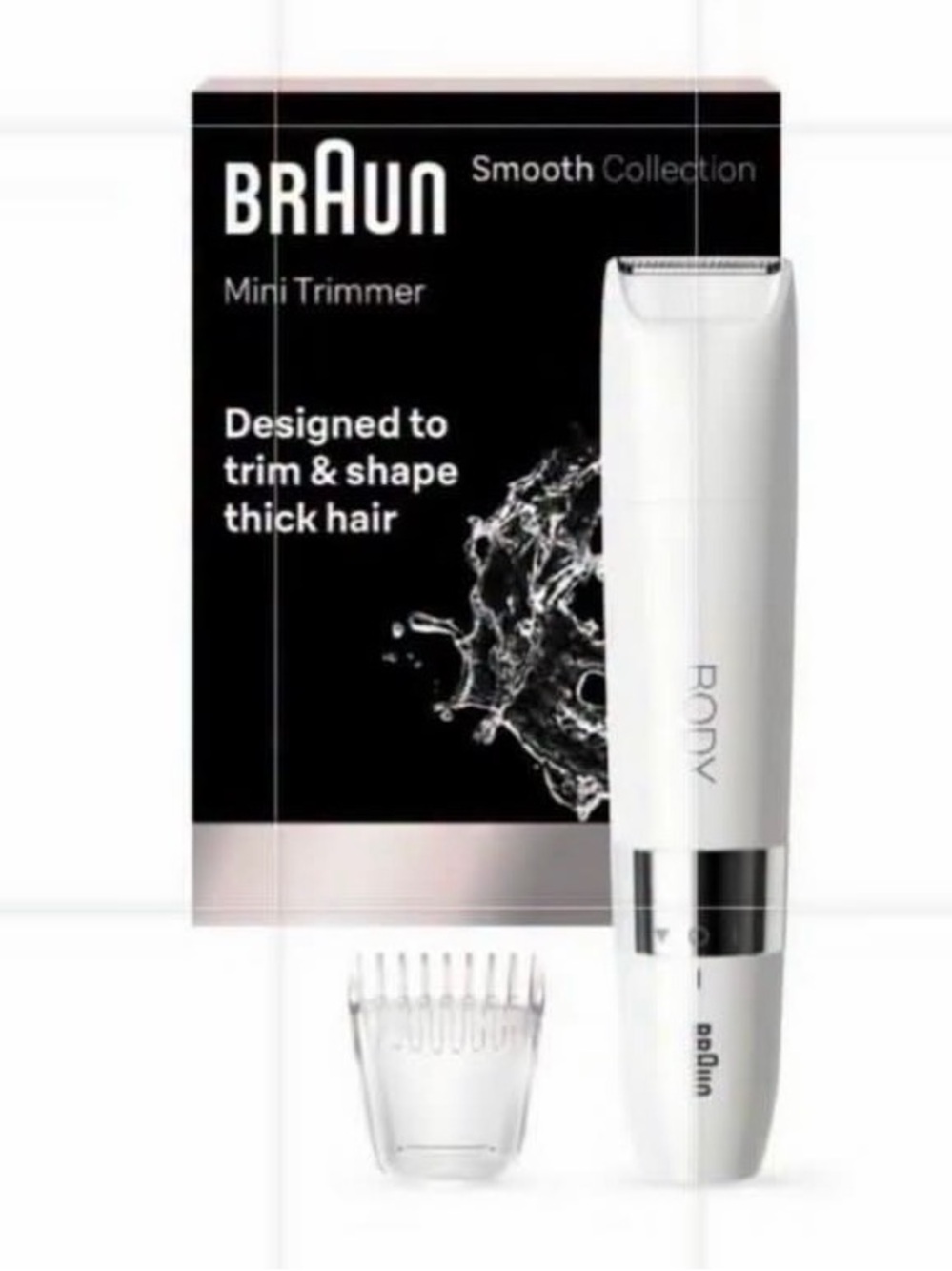 Braun Smooth Skin Women's Mini Hair Trimmer - BS1000 Store Counter Display New